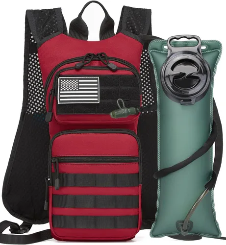 Vista 9 de Mochila de Hidratación Aislada para Senderismo Mochila de Agua Chaleco para Correr con Bolsa de Vejiga TPU de 3L para Maratón Ciclismo Hombres