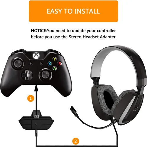 Vista 3 de Adaptador de auriculares estéreo para Xbox One