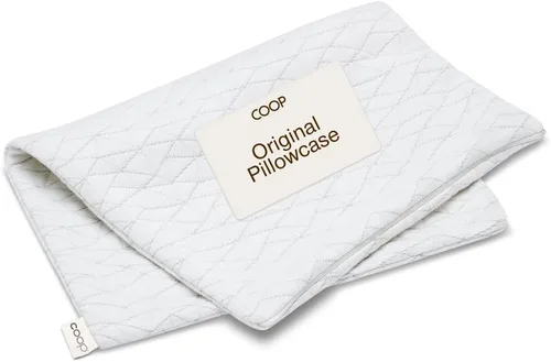 Vista 9 de Coop Home Goods Funda de almohada de látex tamaño King, funda de almohada ultrasuave y transpirable de mezcla de algodón con cremallera, lavable a