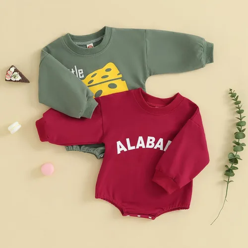 Vista 3 de Eadrioss Traje de fútbol para bebé recién nacido, niños y niñas, camiseta de cuello redondo, sudadera con cuello redondo