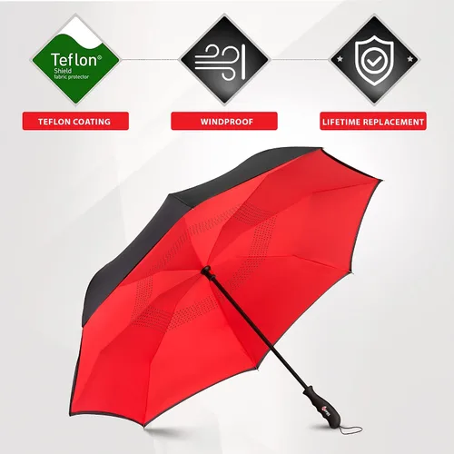 Vista 3 de Repel Umbrella Large Umbrellas for Rain Windproof - Easy Automatic Open & Close, Heavy Duty Reinforced Fiberglass Frame - Portable, Folding, Compact
