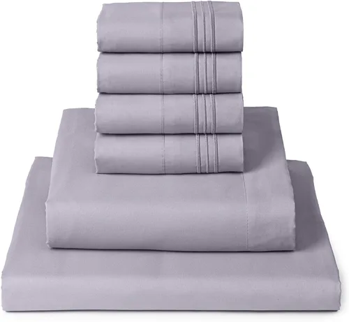 Vista 28 de Mellanni - Juego de sábanas individual de 4 piezas de la colección icónica, (incluyendo 2 fundas de almohada), bolsillo profundo de 16 pulgadas 1102