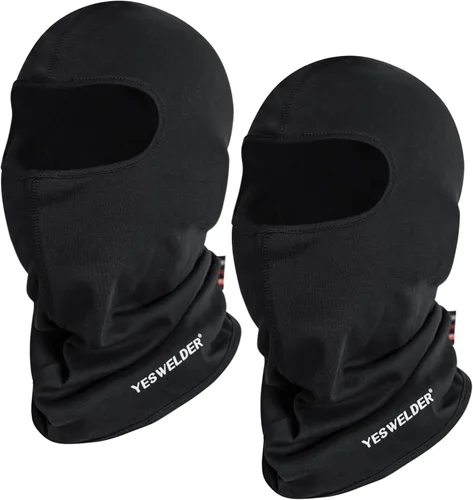 Vista 5 de YESWELDER Polaina de cuello resistente a la llama, bandana de máscara facial de soldadura