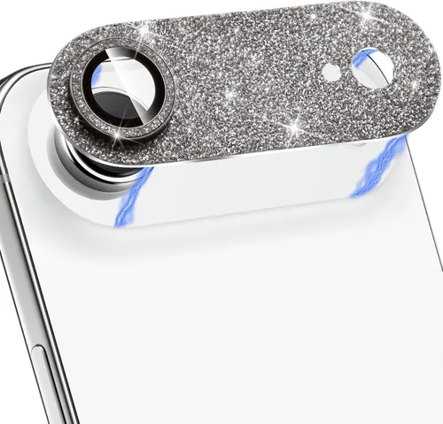 Vista 125 de Protector de Lente de Cámara para iPhone 14 / iPhone 14 Plus Película de Cubierta de Cámara de Metal, Vidrio Templado 9H, Antiarañazos, Compatible