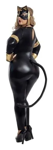 Vista 2 de Disfraz Catsuit Egipcio Talla Plus para Mujer Multicolor