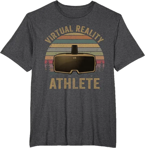 Vista 72 de Virtual Reality Athlete for VR Gamers Camiseta Asphalt Grey