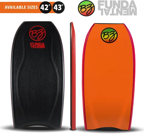 Vista 2 de BZ Bodyboards - Bodyboard fundamental - Pilotos avanzados - Zero-G Polypro Core - Surlyn Slick - Cubierta de celda H de 8 libras - Cola creciente