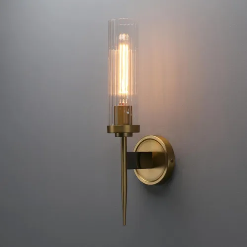 Vista 11 de Phansthy Aplique de pared de latón antiguo, lámpara de tocador de baño, iluminación de pared con pantalla de cristal blanco ciclinder de 2.8