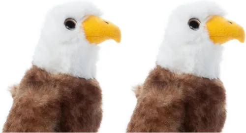Vista 12 de The Petting Zoo - Peluche de águila calva, juguete de peluche, regalos para niños, colección Wild Onez Babiez Animales del Zoológico, juguete