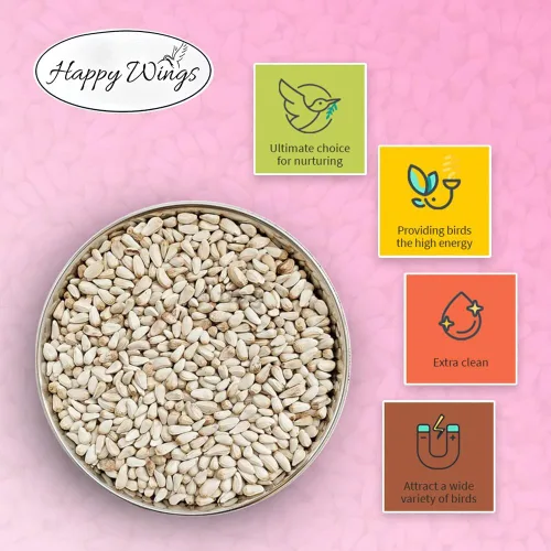 Vista 4 de Happy Wings - Alimento para pájaros con semillas de cártamo de 5 libras