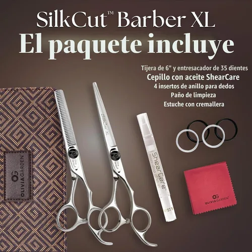 Vista 2 de Olivia Garden SilkCut - Cizalla profesional para peluquería y estuche más fino