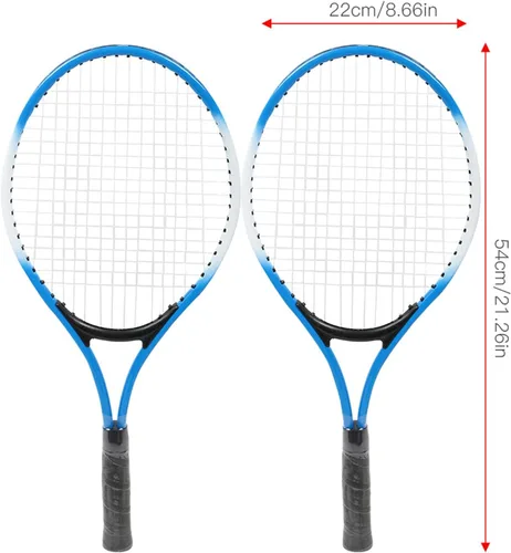 Vista 3 de Raqueta de tenis para niños, raquetas de tenis recreativas para jóvenes de aleación de hierro con bolsa de transporte, apta para Jior, jóvenes