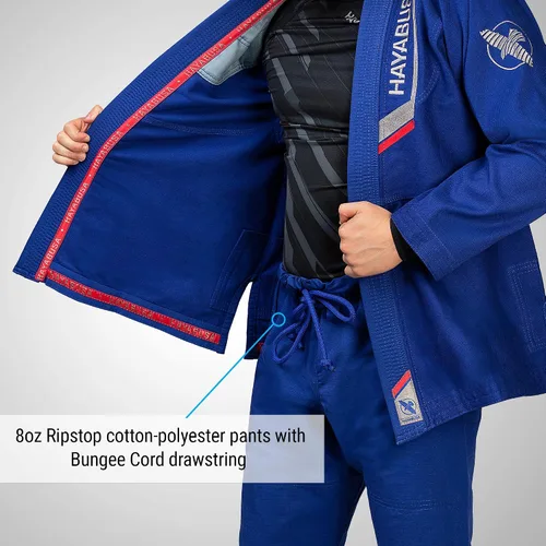 Vista 6 de Hayabusa Jiu Jitsu Gi de tejido perlado ultraligero