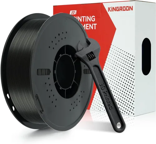 Vista 26 de Kingroon Filamento de impresora 3D PLA Plus (PLA+), 10 rollos, precisión dimensional +/- 0.001 in, carrete de 22 libras (22 libras), 0.069 in, negro