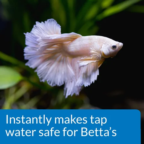 Vista 3 de API Acondicionador de agua Betta Fish Betta Fish Acondicionador de agua dulce para acuario, botella de 1.7 onzas