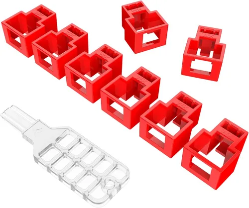 Vista 8 de 20 unidades de bloqueo de cable de red RJ45 con 1 llave, cable de red RJ45 con bloqueo, cable Ethernet con bloqueo, súper categoría 5 categoría 6