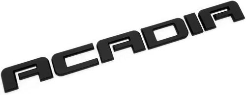 Vista 4 de 1 emblema de Acadia para puerta delantera o trasera para puerta trasera con logotipo, repuesto para Acadia (cromado)