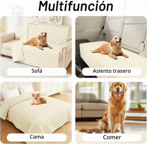 Vista 5 de hyha - Manta impermeable para cama de perro, mantas suaves para mascotas, cubierta impermeable para sofá para perros, fundas reversibles lavables