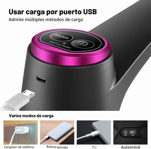 Vista 5 de Dispensador de agua de 5 galones - Bomba de agua potable eléctrica automática con carga USB para jarras de 2 a 5 galones