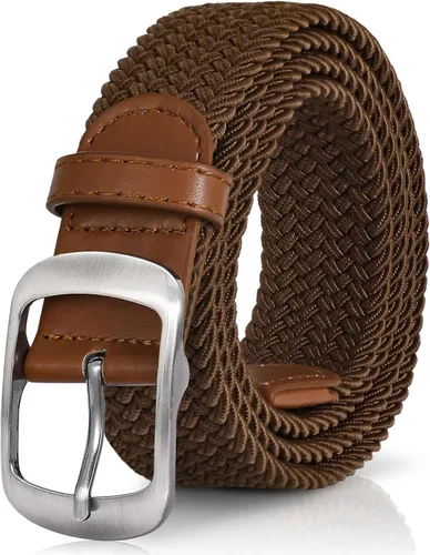 Vista 27 de XZQTIVE Cinturón trenzado elástico para hombres y mujeres, cinturón de golf tejido multicolor, cinturones elásticos para jeans 00 Estilo1