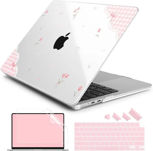 Vista 26 de Batianda Case for MacBook Air 15" with M5 M4 M3 M2 Chip, Aqua Wave Olas