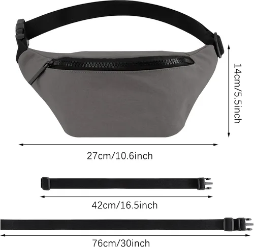 Vista 6 de BieFuDan Riñonera ajustable para niños y niñas, bonita cangurera de moda para niños, bolsa de entrenamiento deportivo, viajes, correr, llevar