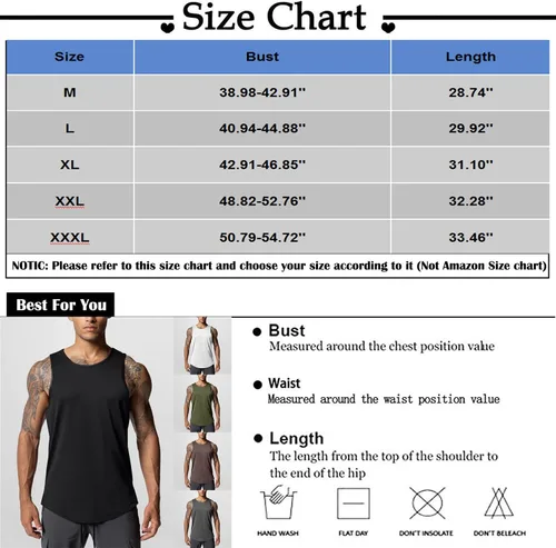 Vista 5 de Camisetas sin mangas para hombre, gimnasios, culturismo, fitness, músculo, camiseta sin mangas, camiseta sin mangas, camiseta sin mangas, M-3XL