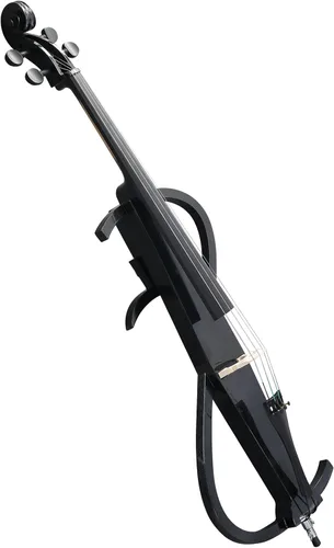 Vista 4 de Kit de violonchelo eléctrico 4/4 para adultos, principiantes, juego completo de violonchelo de tamaño completo con bolsa portátil, arco, colofonia
