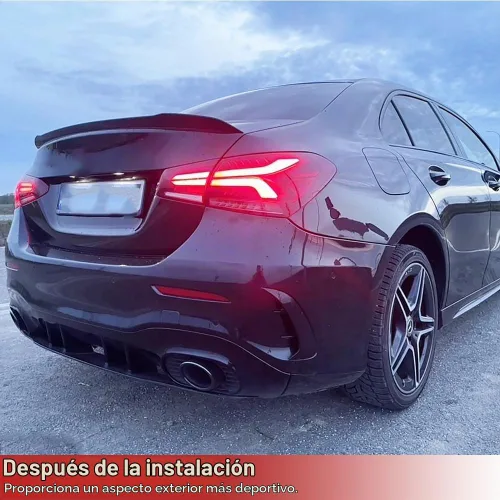 Vista 2 de Alerón de maletero para Mercedes Benz Clase A W177 Sedan 4 puertas 2019-2024