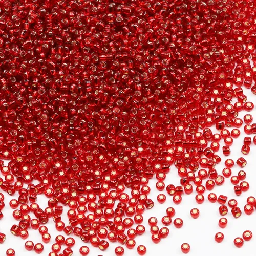 Vista 37 de Cuentas de Semilla de Vidrio Transparentes con Línea Plateada Tamaño 8/0 Artesanías Cuentas de Semilla de Cristal de 3 mm para Hacer Joyas