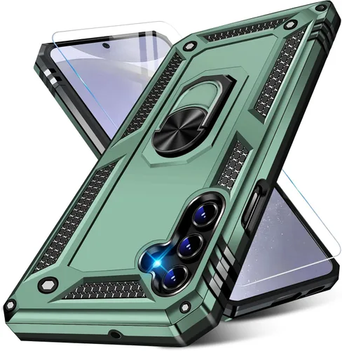 Vista 50 de Funda para Samsung Galaxy S21 5G resistente con protector de pantalla integrado, armadura dura, funda anticaída militar para Samsung S21 5G 6.2 2021