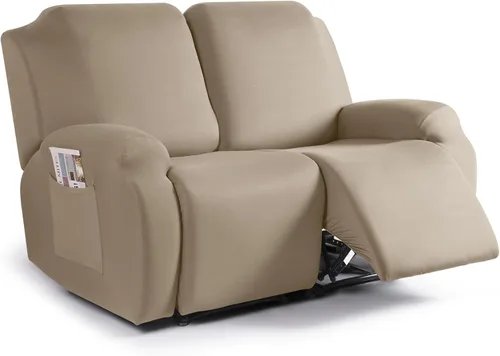 Vista 48 de TAOCOCO Fundas Elásticas para Sillones Reclinables de 3 Piezas Fundas Sólidas para Muebles Funda para Sillón Reclinable Fundas Deslizables