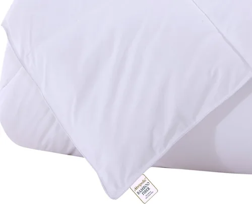 Vista 2 de Royal Bedding Viscosa Abripédica hecha de bambú, manta rellena de fibra, relleno de edredón alternativo al plumón, funda de 100% algodón