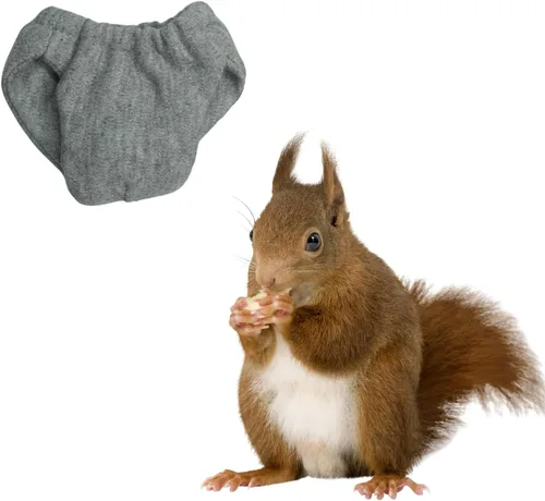 Vista 10 de Pañales lavables de ardilla – Pañales de tela reutilizables extra pequeños para mascotas, altamente absorbentes, a prueba de fugas, pantalones