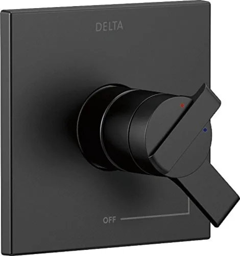 Vista 4 de Delta Faucet Ara 17 Series Kit de ajuste de válvula de mango de ducha de doble función, cromado T17067 (válvula no incluida)