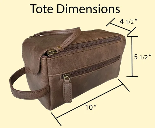 Vista 6 de Calissimo Bolsa de viaje - Kit de doble cremallera Dopp - Kit de afeitado. Neceser de gran capacidad