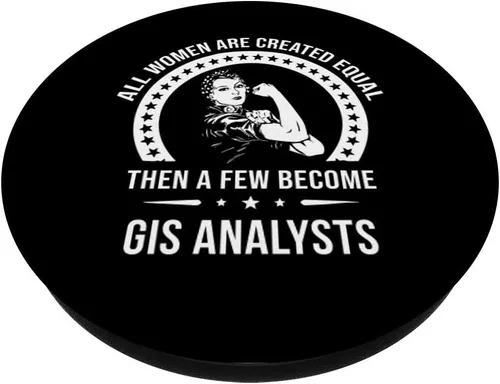 Vista 2 de Gis Analyst Camisas para mujer Gis Analyst PopSockets PopGrip: agarre intercambiable para teléfonos y tabletas