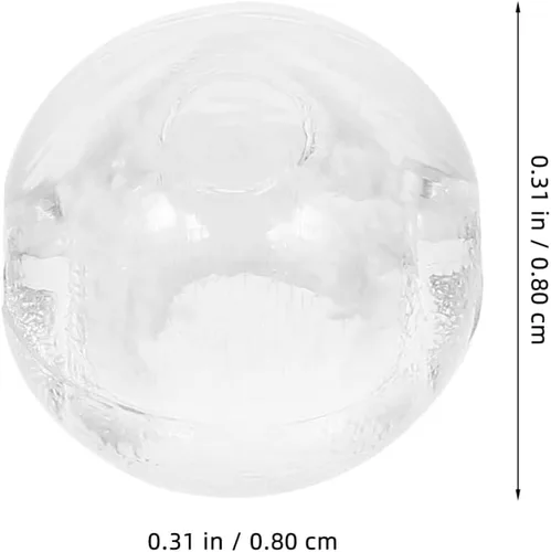 Vista 2 de Luxshiny 12 unidades de tope de cadena transparente con cuentas, persianas enrollables para control de ciegas, bola de bloqueo para persianas