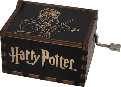 Vista 2 de TheLaser'sEdge Harry Potter Mini caja de música de regalo - Felicidad negra Negro