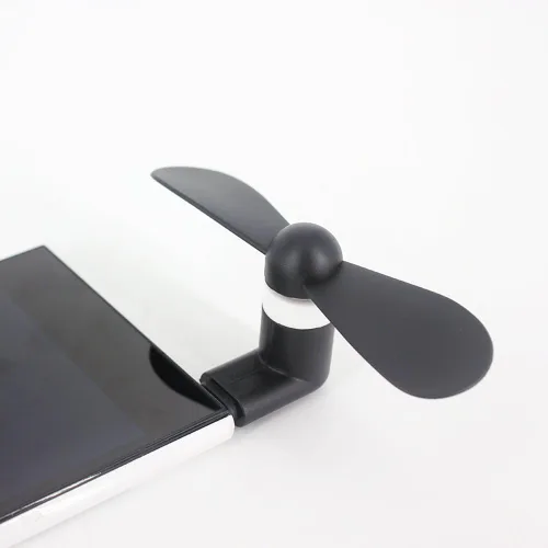 Vista 2 de EX ELECTRONIX EXPRESS Paquete de 6 ventiladores microUSB eléctricos portátiles para teléfonos inteligentes y tabletas, micro USB