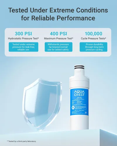 Vista 7 de AQUA CREST LT1000PC ADQ747935 MDJ64844601 Filtro de agua para refrigerador certificado NSF, reemplazo para LG® LT1000P®, LT1000PCS, ADQ74793501