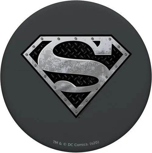 Vista 3 de Superman Super Metallic Shield PopSockets - Agarre y soporte para teléfonos y tabletas