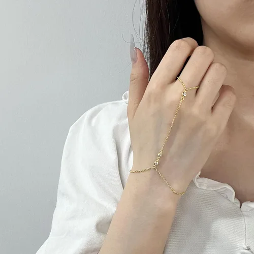 Vista 128 de Pulsera de plata de ley 925 para mujer, pulsera de mano para mujer, pulseras esclavas de 7 a 9 pulgadas ajustable