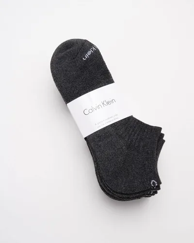 Vista 106 de Calvin Klein Calcetines para hombre, mezcla de algodón, acolchados, sin talla, forro de calcetines atléticos (6 unidades)