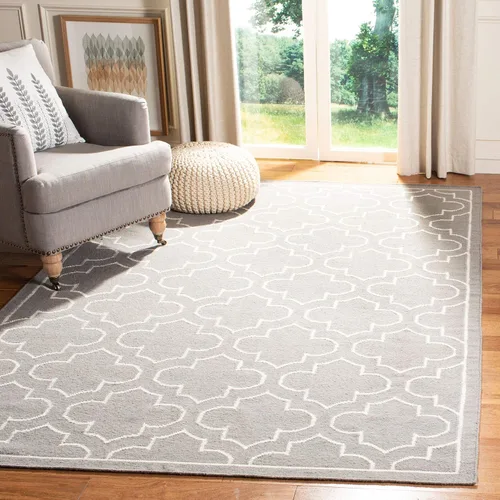 Vista 17 de SAFAVIEH Dhurries Collection DHU625A - Alfombra decorativa de lana de alta calidad hecha a mano de 2 pies 6 pulgadas x 4 pies, azul/marfil