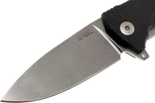 Vista 3 de LionSTEEL KUR EDC - Cuchillo plegable, hoja de acero lavada a la piedra de Sleipner