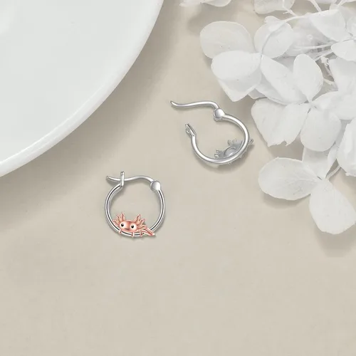 Vista 104 de VONALA Bonitos aretes de aro de plata de ley 925, regalos de cumpleaños para mujer