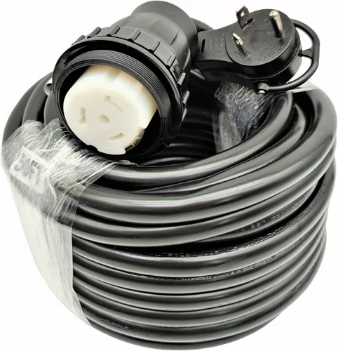 Vista 5 de Parkworld Adaptador de cable de extensión RV 30A a Marine Shore Power 50A TT-30P a SS2-50R (4 pies)