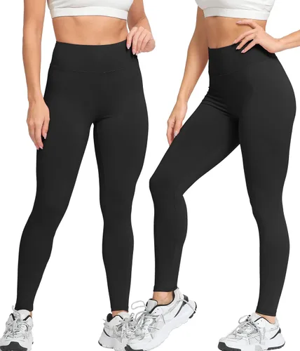 Vista 2 de Natural Feelings Leggings de cintura alta para mujer, ultra suaves, elásticos, opacos, ajustados, para yoga, talla única y talla grande