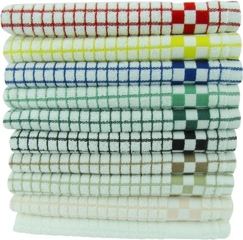 Vista 19 de Paños de cocina clásicos Fecido Classic Collection resistentes, superabsorbentes y hechos 100 % algodón. Paños de cocina de grado profesional hechos